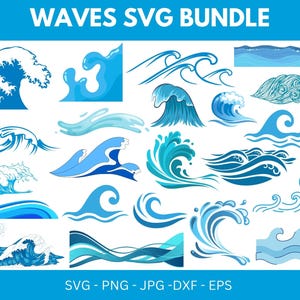 Wave svg bundle, Water waves svg, Ocean waves svg, Drop svg, Tidal waves svg, Nautical svg, Ocean life svg, Wave cut files