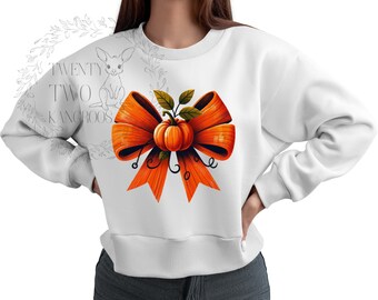 Pumpkin Coquette bow png, Thanksgiving Coquette Png, Retro halloween png, Gothic png, Pumpkin girly png, Digital Download