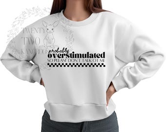 Wahrscheinlich überreizt Png, emotional instabiler Png, einfache svg Designs, lustige png, trendige Designs, svg Design, lustige png