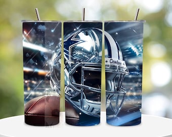 Cowboy Tumbler Wrap PNG, Western Tumbler Png, Sports Tumbler Png, 20oz Skinny Tumbler Png, Football Tumbler Wrap Png, Sublimation Tumbler.