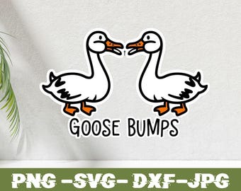 Goose Bumps Svg, Goose Bumps Png, Funny T Shirts Png Design, Goose Shirt Svg Design, Spring Goose Clip Art, Spring Gift Png Design.