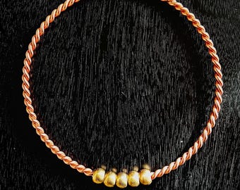 Tensor Ring - Sacred Cubit | 144 MHz (Heavy Gauge, x5 Spherical Capacitors)