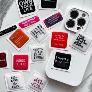 3D Stickers, 3D Stickers for Phone, iPad, MacBook, Flexible Stickers, 3D Stickers Set, Gift for Girlfriend, Epoxy Stickers, Stylish Sticker