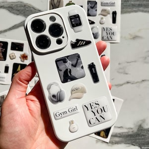 3D Stickers, 3D Stickers for Phone, iPad, MacBook, Stylish 3D Sticker Pack, 3D Stickers Set, Gift for Girlfriend, Sport Stickers, Flex