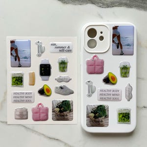 3D Stickers, Sport Mood Stickers, 3D Stickers for Phone, iPad, MacBook, Stylish 3D Sticker Pack, 3D Stickers Set, Gift for Girlfriend
