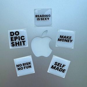 Adesivi 3D, Adesivi 3D per telefono, iPad, MacBook, Adesivi con frasi, Adesivi flessibili, Set di adesivi 3D, Adesivi epossidici, Adesivi eleganti
