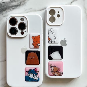 Pegatinas de pareja, pegatinas 3D, pegatinas 3D para teléfono, iPad, MacBook, pegatinas flexibles, regalo para novia, regalo para novio