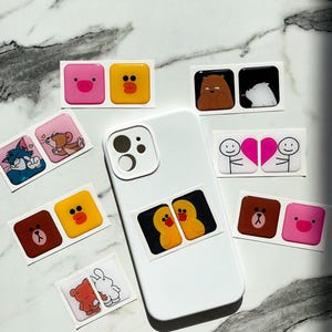 Couple Stickers, 3D Stickers, 3D Stickers for Phone, iPad, MacBook, Flexible Stickers, Gift for Girlfriend, Gift for Boyfriend