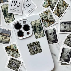 SET OF STICKERS, 3D Stickers Set, 3D Stickers for Phone, iPad, MacBook, Flexible Stickers, Dollar Stickers, Trend Sticker, Stylish Sticker