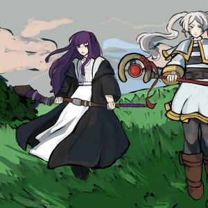 Frieren and Fern from Frieren: Beyond Journey&#39;s end