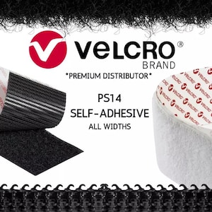 WHITE VELCRO® Brand Self Adhesive Tape Hook and Loop Sticky Backed Fastener PS14