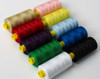 Gutermann Mara 120 Linha de Costura de Poliéster - 1000 m/1093yds Cores Misturadas
