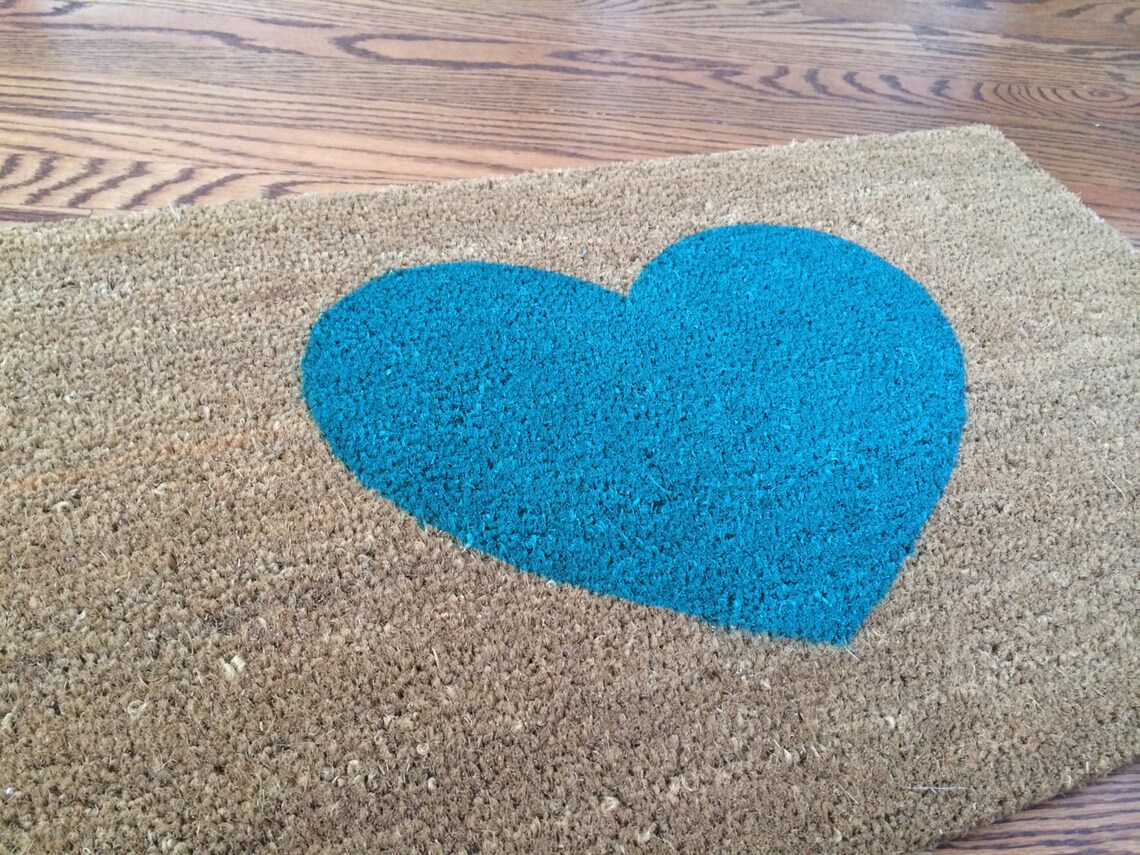 Heart Doormat Etsy