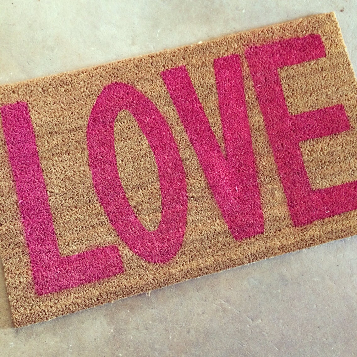 LOVE Doormat Etsy