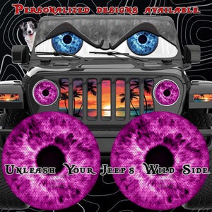 Pinkie Headlight eye decal