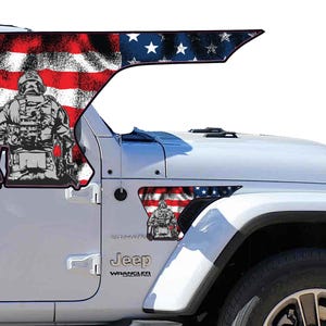 Flag Soldier Fender vent decal