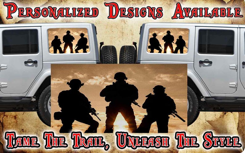 Military Window Graphics Military See Through Window Graphics - Etsy
