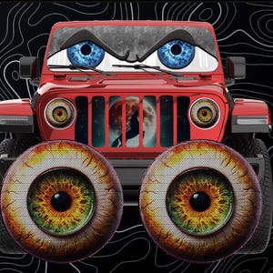Headlight eye Real eyes