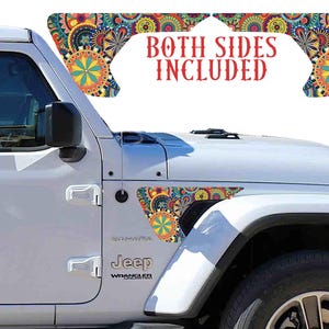 Hippy design Fender vent decal