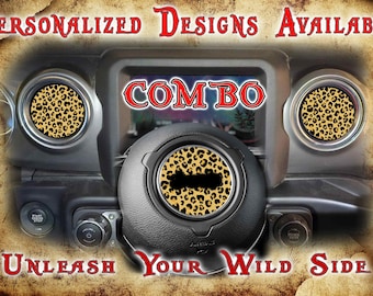Leopard Steering wheel Decal