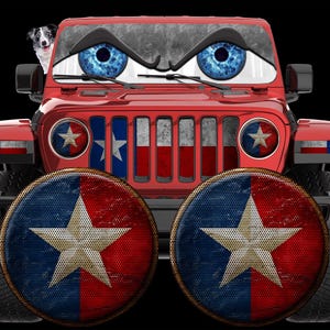 Lone star Headlight eye decal cat eyes