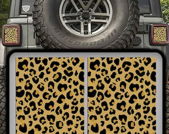 Leopard print Taillight decal wrangler only 20