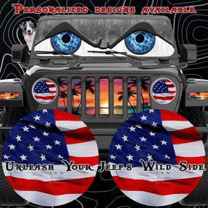 Merica Headlight eye decal