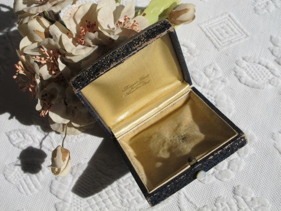 Jewelry Presentation Gift Box Black Antique Victo… - image 1