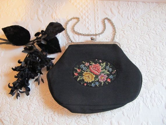 LT Handicrafts Small Handbag for Womens Banjara Traditional Mini Handle Bag  handmade Hand Purse Cotton - BLACK