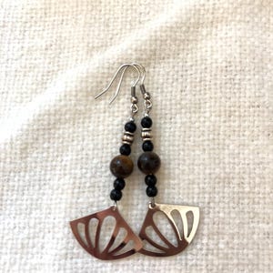 Tiger&#39;s eye earrings