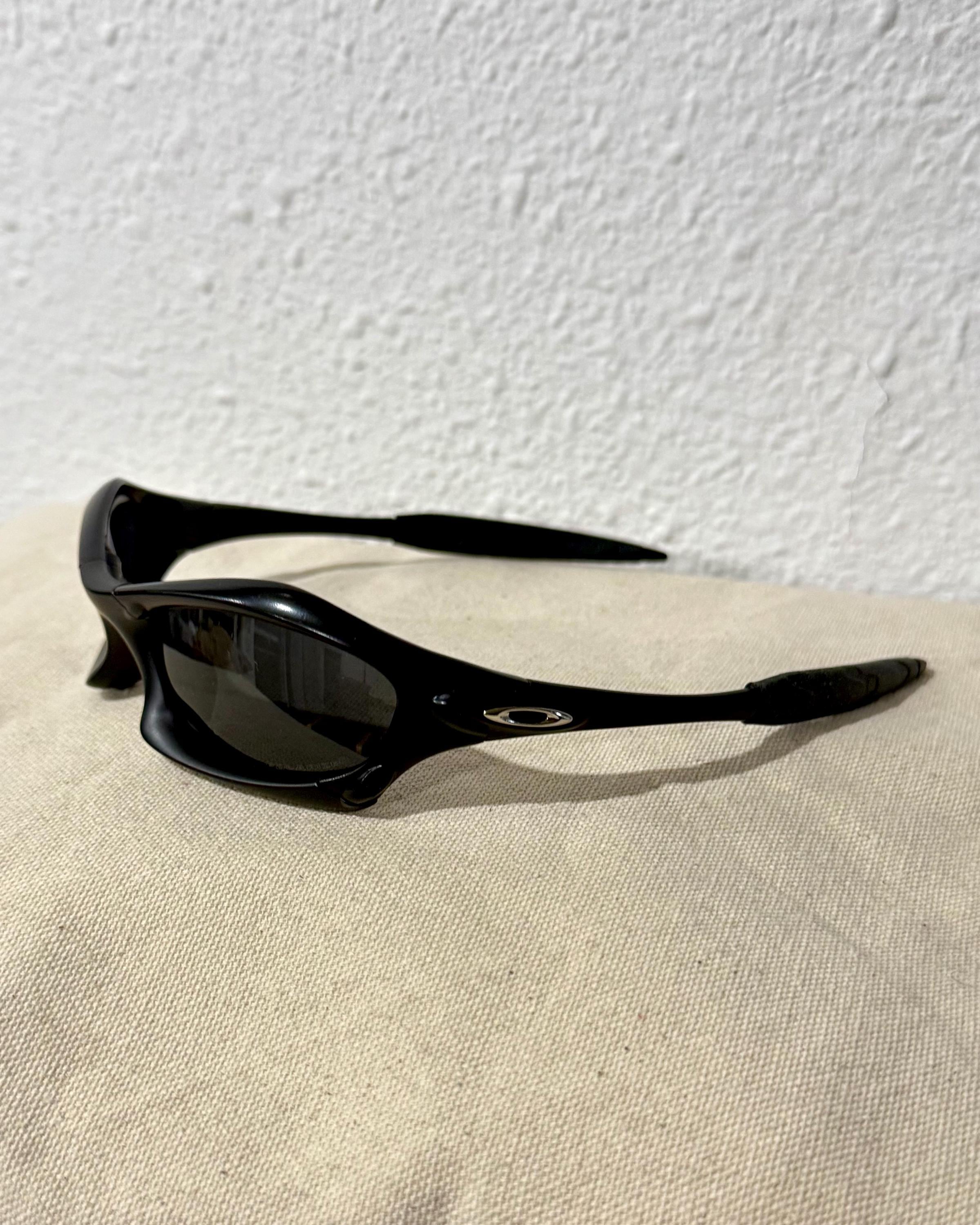 90's Metal Black Oakley Splice Y2k Rare Vintage Gorpcore Polarized