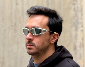 Brazilian Funk Sunglasses | Mandrake Style Shades | Futuristic Sport Glasses | Polarized Streetwear Eyewear | Y2K Festival Sunglasses