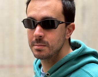 Oakley Juliet Black Sunglasses X Metal Plasma Iridium Gray Polarized Y2K Vintage 90s Rare Gorpcore USA Prizm Plate Minute Romeo Brazilian
