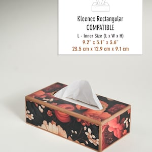 Retro Wooden Tissue Box, Tissue Holder, Wooden Tissue Cover, Handmade, Tissue Box Holder, Bedroom Decor, Vintage Decor, Unique Gift, Office