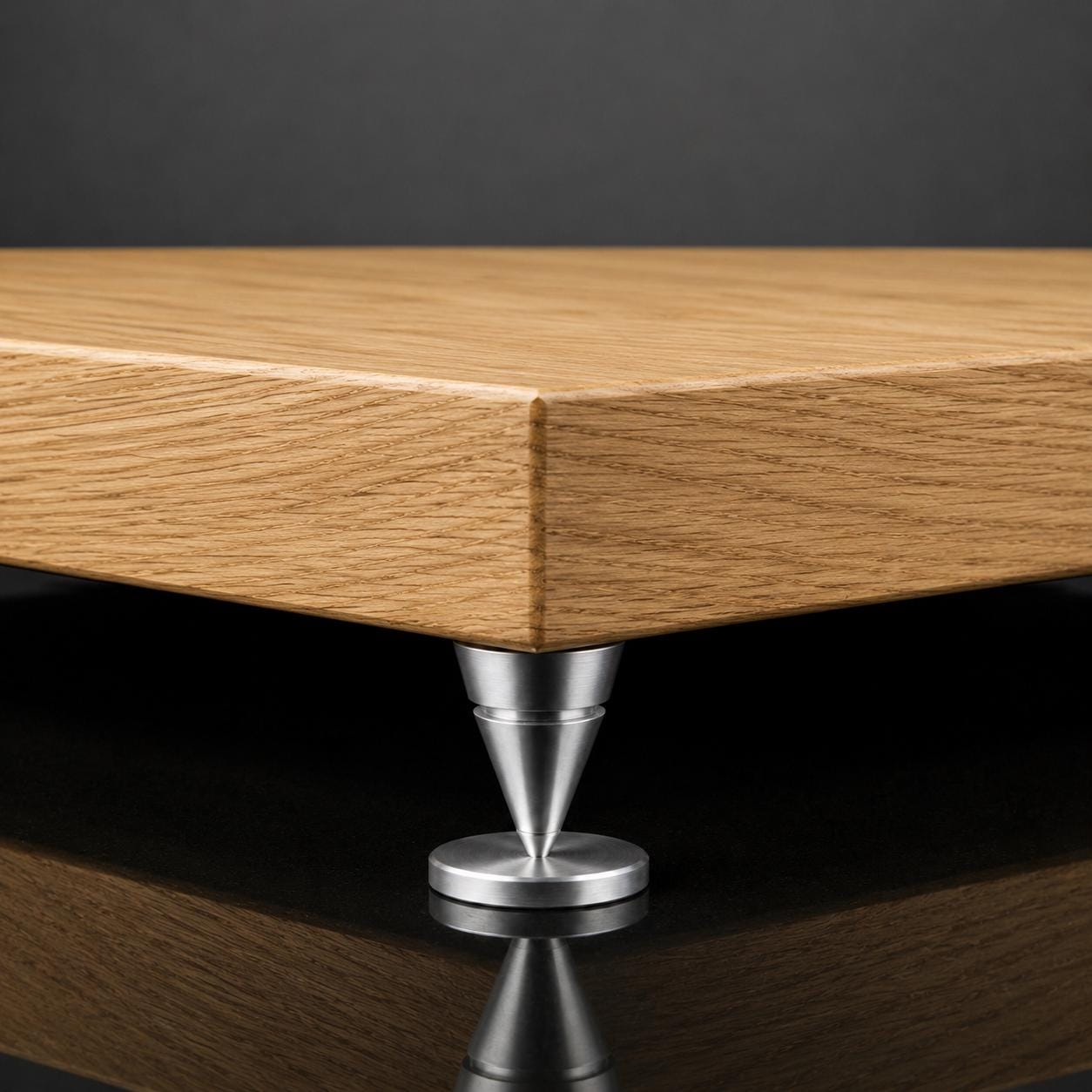Isolation Audio Platform Solid Oak Wood Speaker Isolation Platforms, Anti-vibration Spikes, Hifi ...