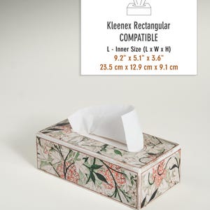 William Morris Kleenex Tissue Holder, Wooden Box Cover, Tissue Holder, Wooden Tissue Box, Handmade, Wooden Kleenex Box, Bedroom Decor, Gift