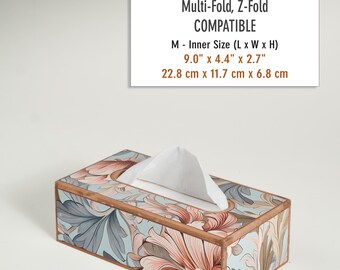 William Morris Wood Tissue Holder, Wooden Tissue Box Cover, Tissue Holder, Wood Tissue Box, Tissue Box, Mother's Day Gift, Housewarming Gift