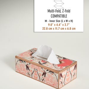 William Morris Wood Tissue Box, Tissue Box Cover, Tissue Holder, Handcrafted, Wooden Tissue Box, Bedroom Decor, Wooden Kleenex Box