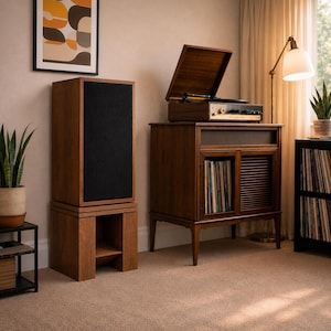 Custom Size Solid Wood Speaker Stand for All Brands, Strong Base Support, HiFi Audio Isolation Platform, Floor Speaker Riser, Audiophile