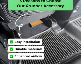 4Runner Rear Vent Extenders for 5th Gen Toyota | Black Accessory