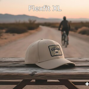 5th Gen Toyota 4Runner Flexfit Cap, Outdoor, Rugged Baseball Hat, Off-Road Accessories, tan