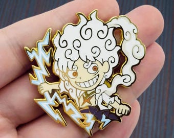 Luffy One Piece Enamel Pin, Anime Backpack Badge