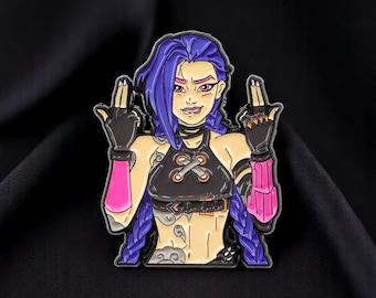 Arcane Jinx Enamel Pin, League of Legends Brooch Badge, Gaming Lovers Gift