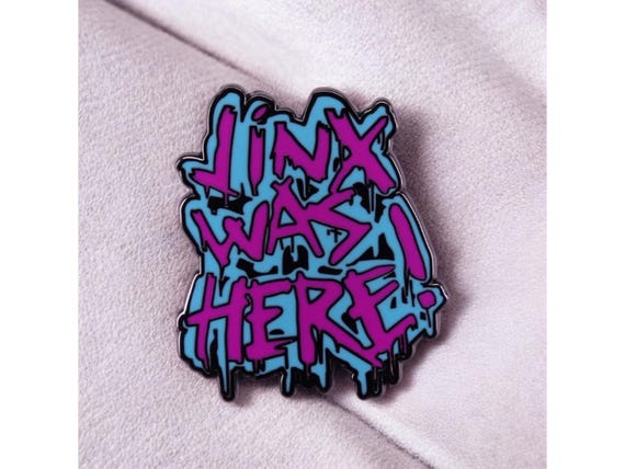 Jinx Arcane Enamel Pin: League of Legends Cosplay Accessory