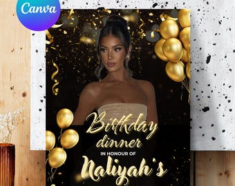 Party Sign Party Welcome Sign Party Welcome Poster Sign Party Posters Welcome Posters Birthday Welcome Sign Template Birthday Dinner Sign