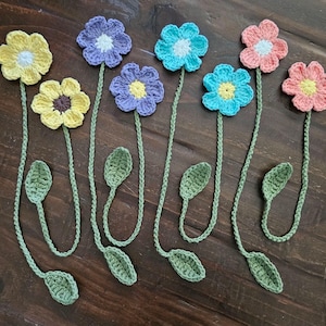 Handmade flower bookmark