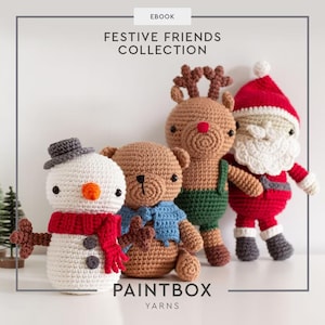 CROCHET PATTERN EBOOK/Winter Forest Collection, 4 pattern Ebook, Crochet Christmas Decor Patterns, Home Decor, Holiday Crochet, Gifting, pdf