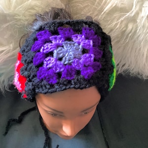 Crochet Granny Square Headband