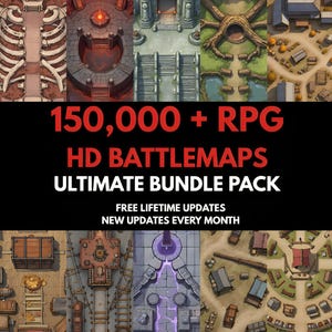 D&D Battlemap Bundle 150,000+ Digital Battle Maps Roll20 Foundry VTT RPG DnD Fantasy Maps