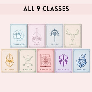 DnD 5e Spell Card Bundle - Best Quality, All Classes and Spells